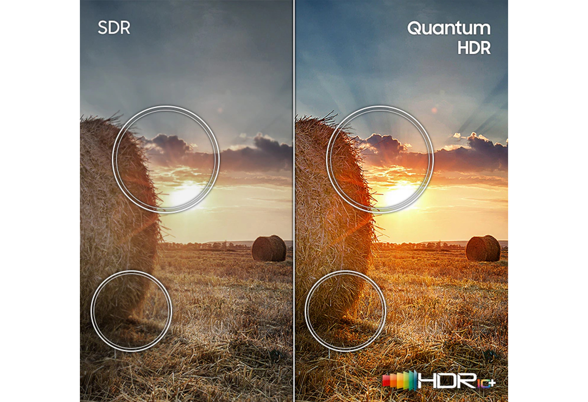 Απεικονίζεται η διαφορά του Quantum HDR.